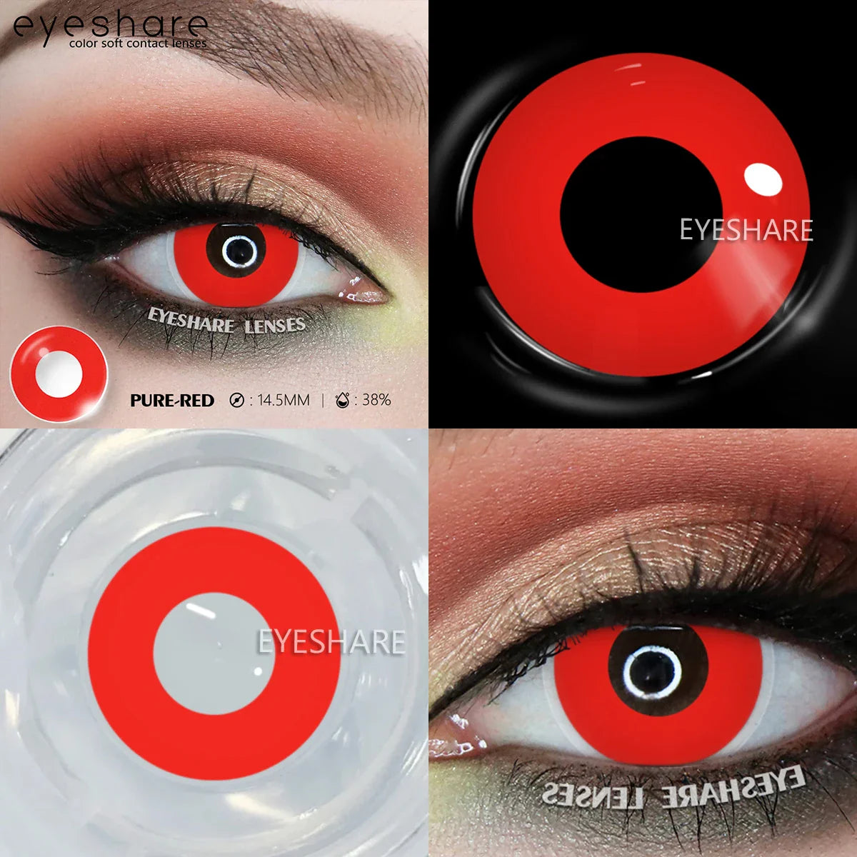 1Pair Halloween Cosplay Color Contact Lenses Eye Anime Lenses Color Contact Lenses Eye Color Lenses