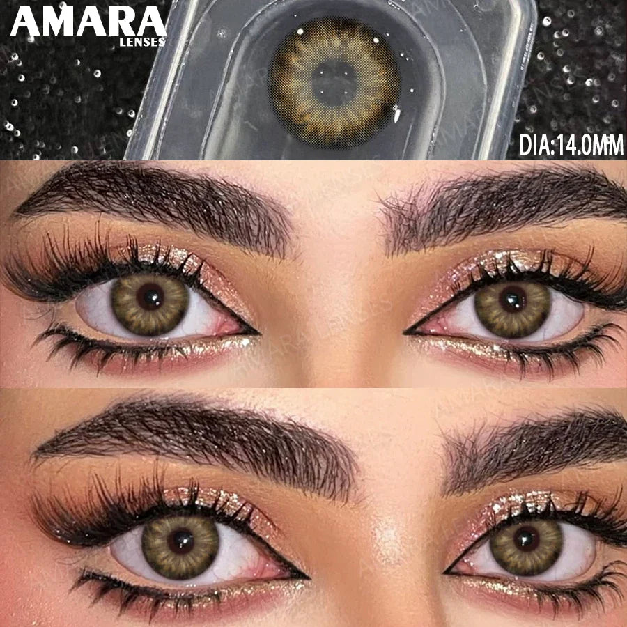 Norway Blue Contact Lenses Color Contacts for Eyes Brown Eye Lenses Gray Lenses Yearly Cosmetic Makeup Eye Contacts Yearly