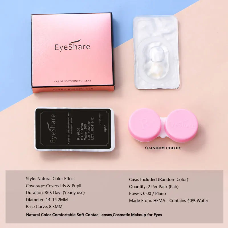 Natural Colored Eye Lenses 1pair Gray Pupils Lenses Blue Contact Lenses Brown Contacts Yearly Cosmetic Green Eye Lens