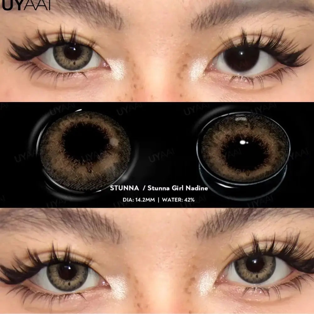 Colored Contacts Lenses Natual Pupils for Eyes Natural Look Eye Contacts Grey Fashion Lenses Beauty Green Eye Color Lens