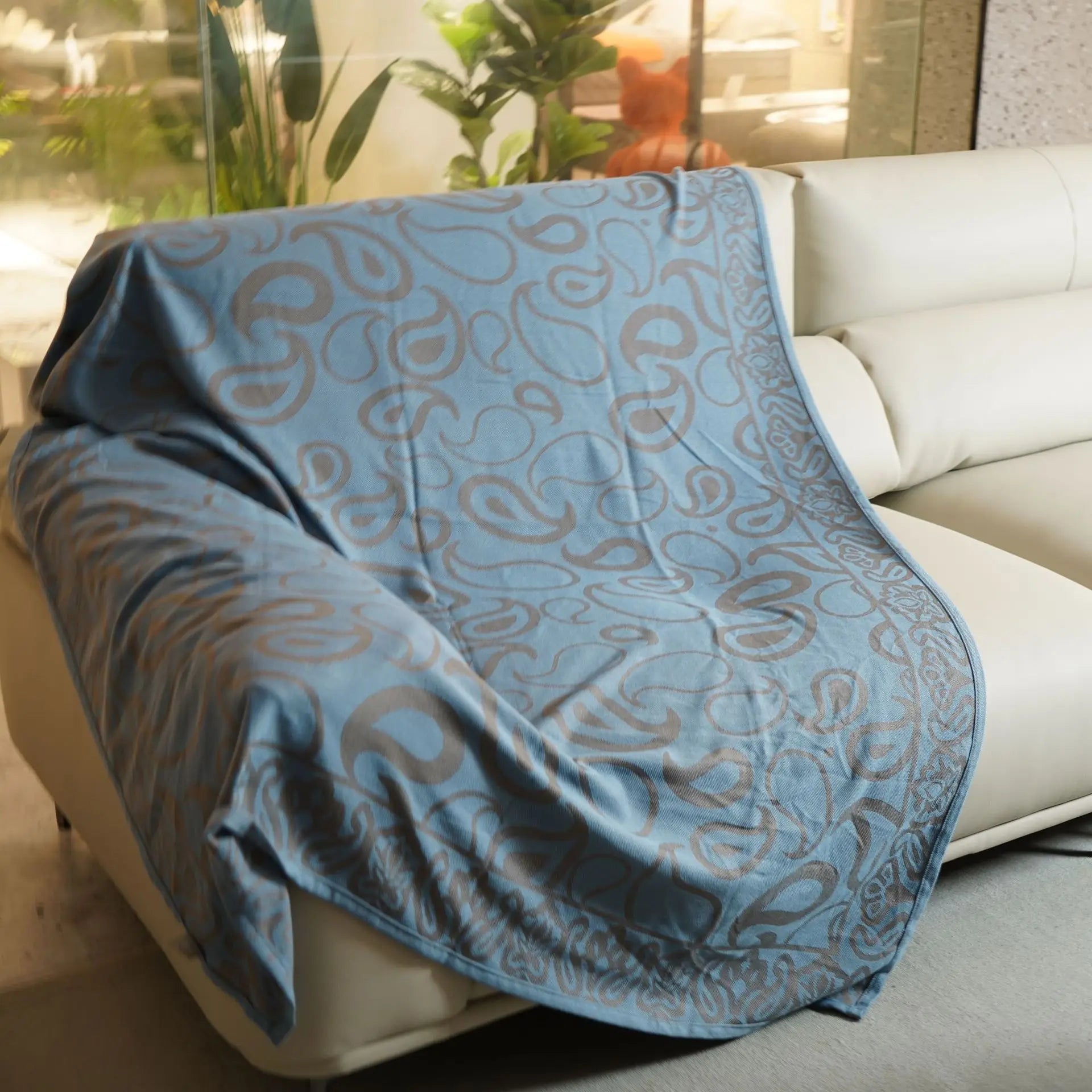 Airline First Class Cabin Blanket Cover Jacquard Airplane Office Nap Bed Throw Blanket Outdoor Portable Plaid Coraline Blankets