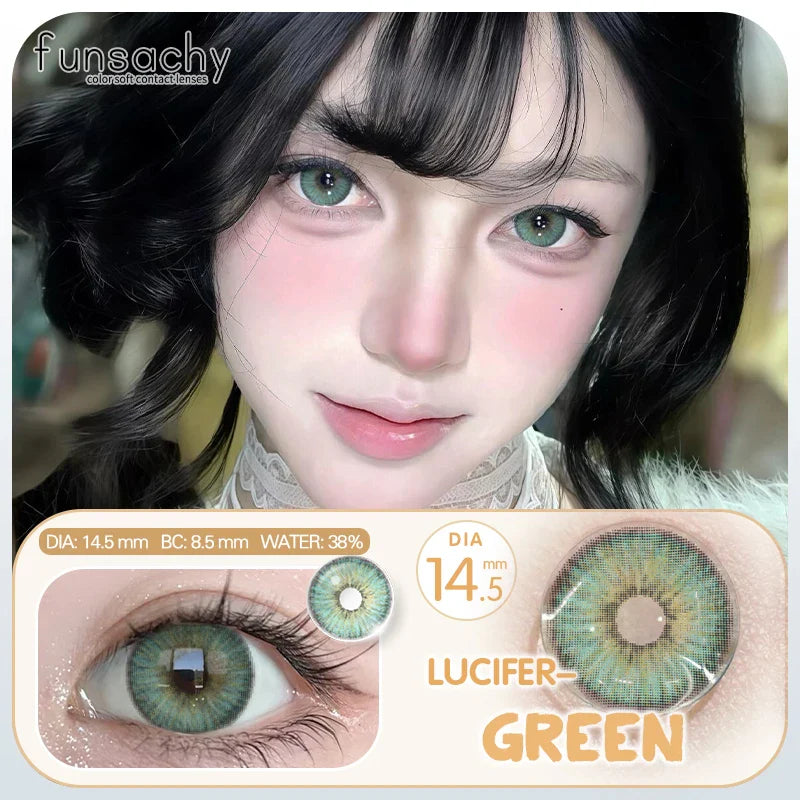 1 Pair Color Contact Lenses For Eyes Natural Gray Blue Beautiful Pupil Soft Natural Accessories Yearly Cosmetic Pupils