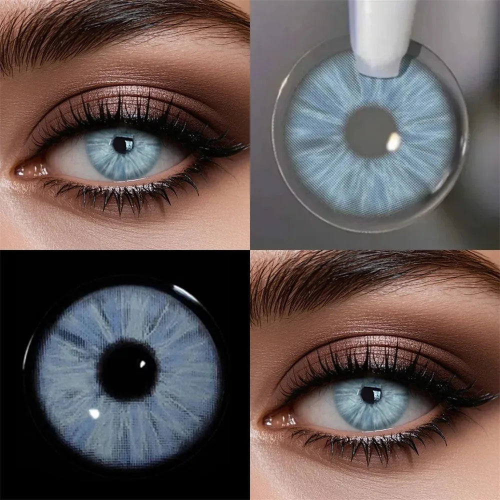 Eyes Color Contacts Colored Contact Lenses Lens Power Small Pupil Prescription 2Pcs 6 Months Half Year Use