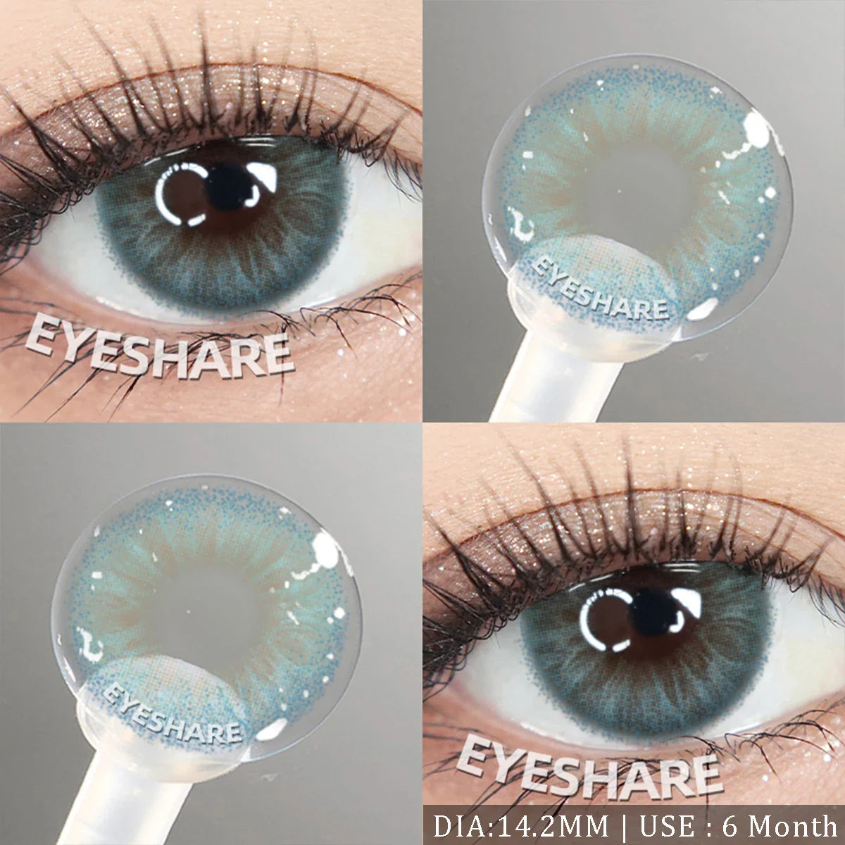 1 Pair Brown color Contact Lenses for Eyes Blue Lenses Gray contact Lenses eye makeup Eye Cosmetics