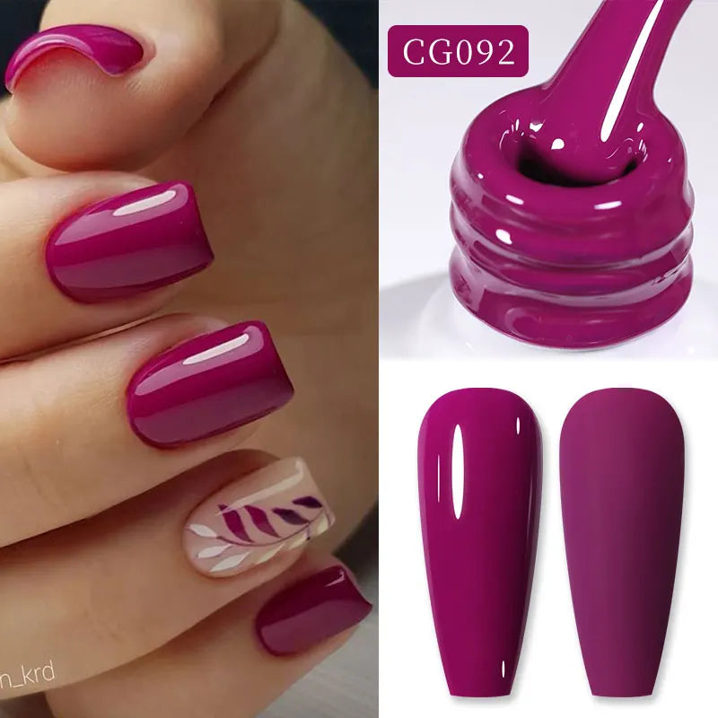 10ml Purple Red Series Gel Nail Polish Winter Dark Purple Nail Art Varnish Semi Permanent Soak Off UV LED Gel