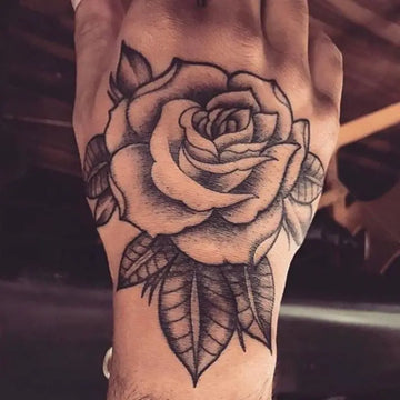 1pcs Hand Flower Rose Fake Tattoo Stickers Waterproof Temporary Tatto Body Art for Girl Women Men