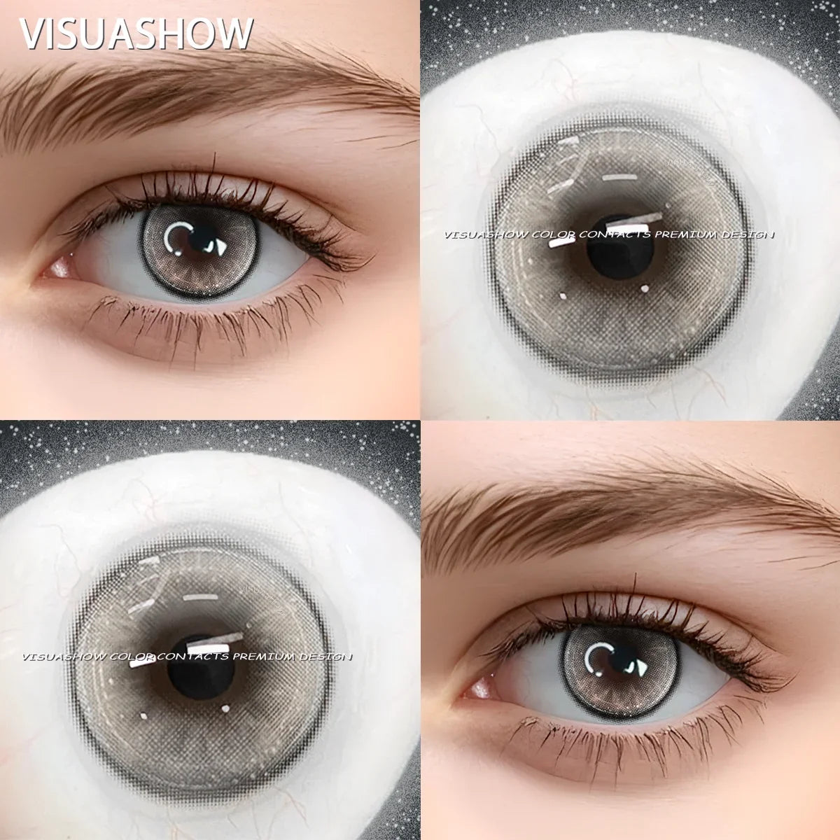 Colored Contact Lenses Power Urban Layer Natural Eye Beauty Lens for Women Daily Makeup