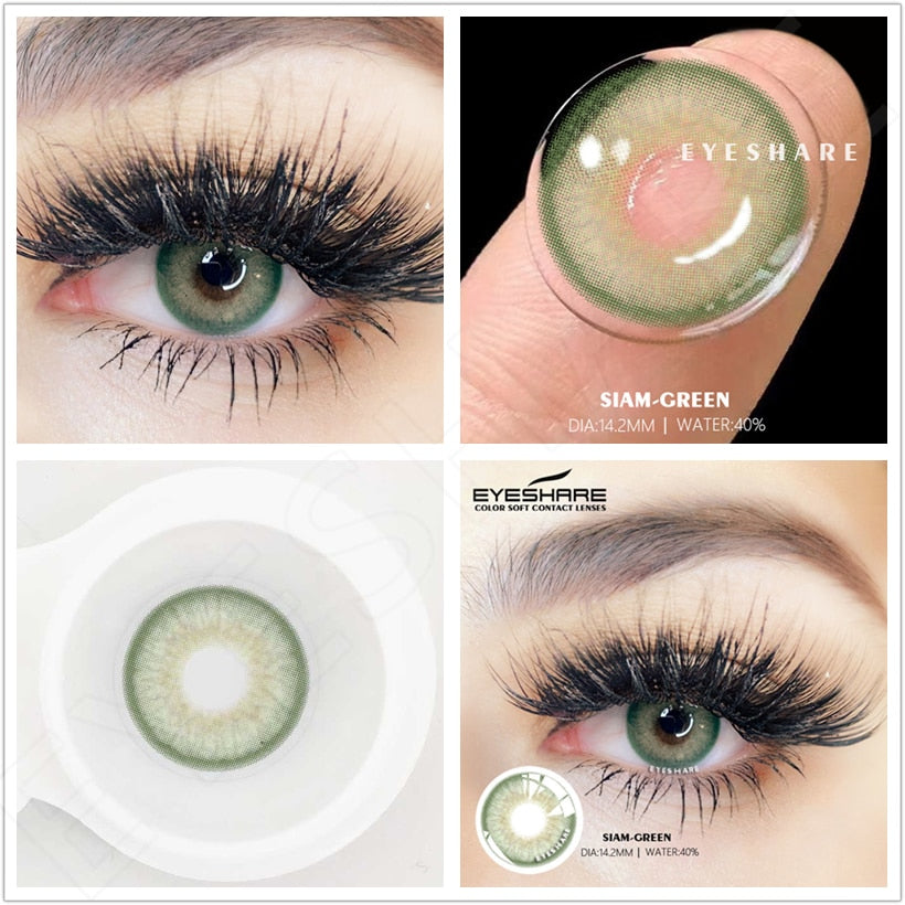 Natural Color Lens Eyes 2pcs Color Contact Lenses For Eyes Blue Gray Color Lens Yearly Beauty Cosmetic Contact Lens Eye