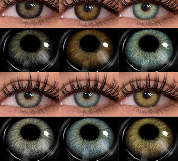 2pcs Color Contact Lens for Eyes Chocolate Makeup Lens Natural Blue Gray Eyes Contact Brown Beauty Lenses Green Contact