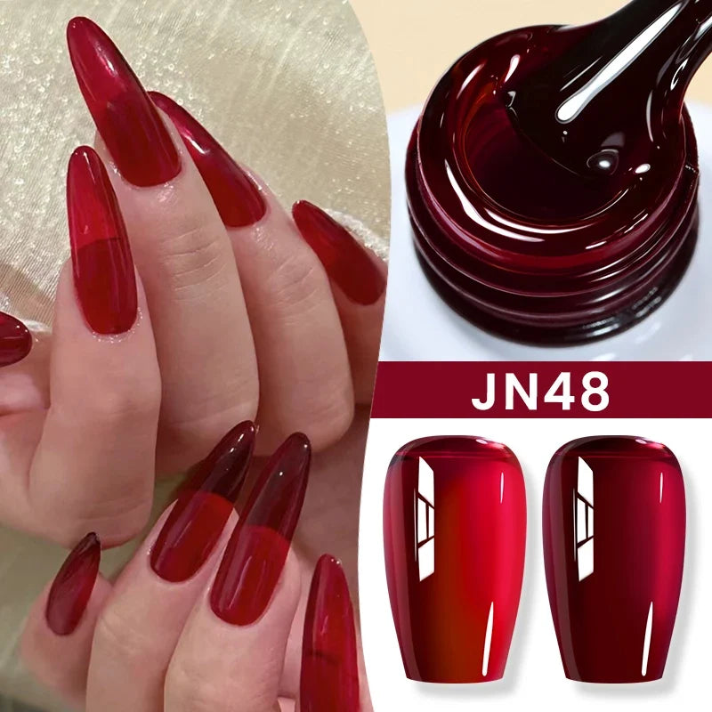10ml Purple Red Series Gel Nail Polish Winter Dark Purple Nail Art Varnish Semi Permanent Soak Off UV LED Gel