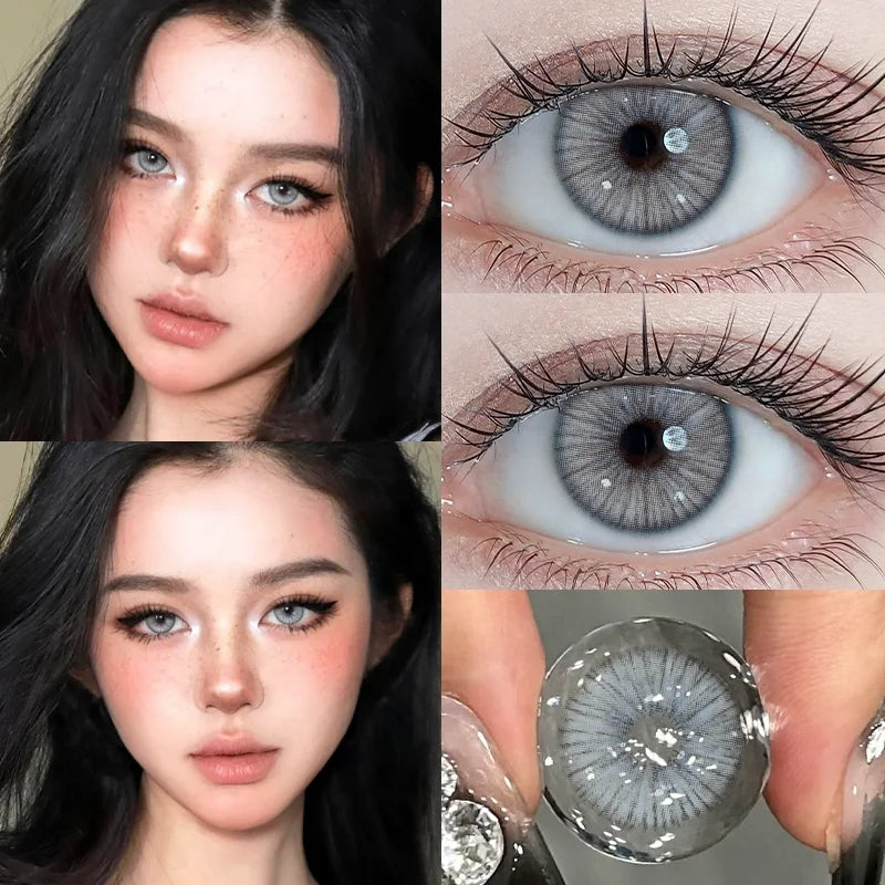 2pcs Avatar Series Myopia Color Contact Lenses for Eyes Makeup Blue Pupils Korean Lenses 14.2mm Yearly Fast Shipping