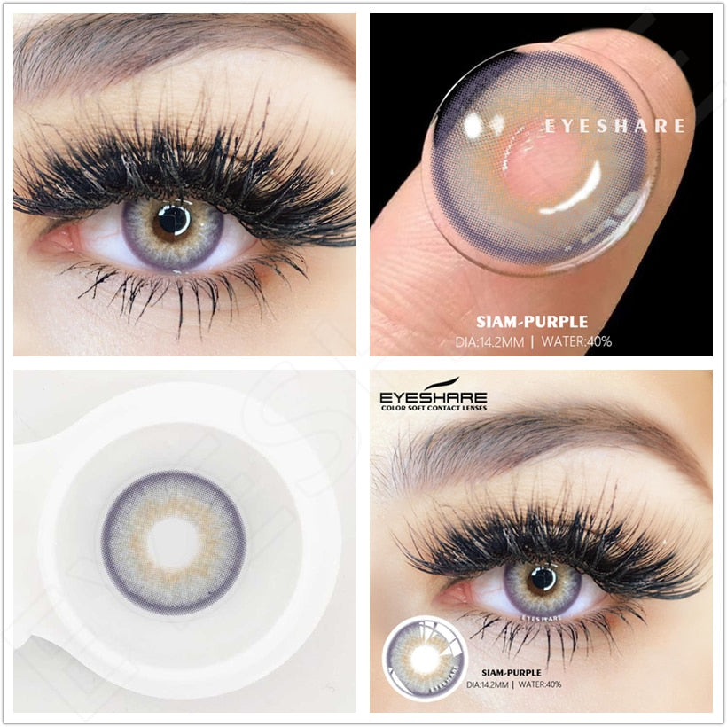Natural Color Lens Eyes 2pcs Color Contact Lenses For Eyes Blue Gray Color Lens Yearly Beauty Cosmetic Contact Lens Eye