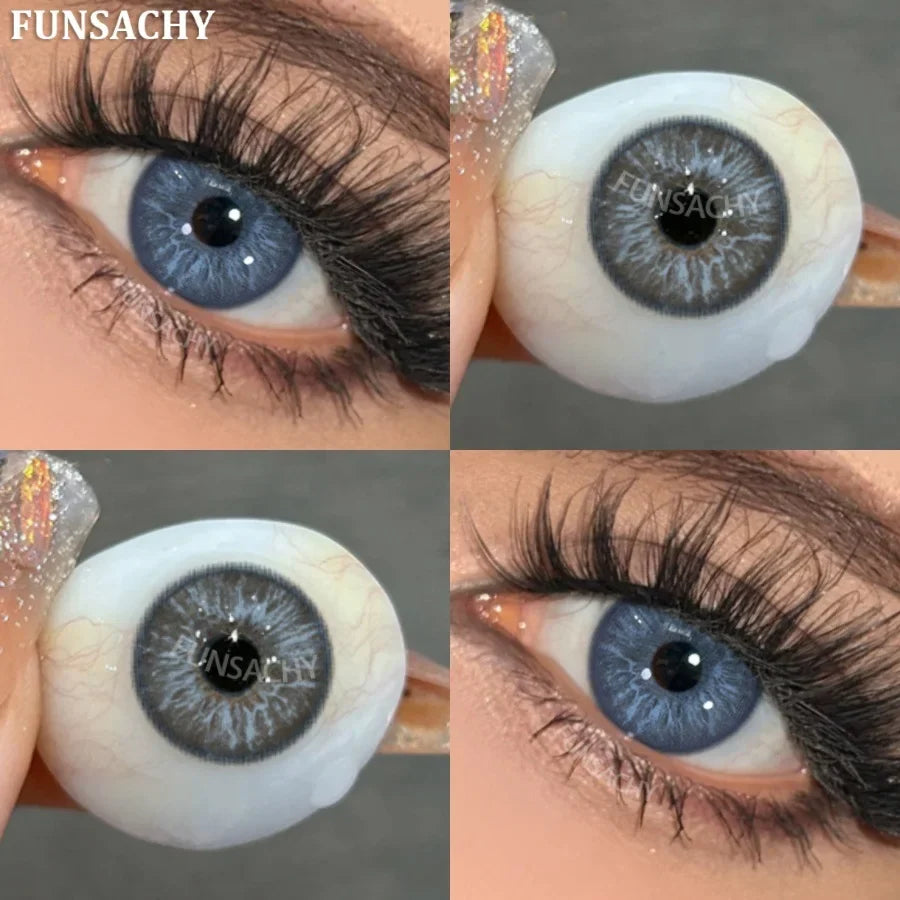 Fashion Color Contact Lenses for Eyes 1 Pair Korean Soft Natural Lenses Gray Pupils Eye Makeup Contacts Blue Brown Lens