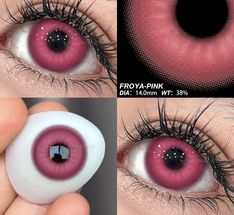 2pcs Halloween Lenses Cosplay Contact Lenses Halloween Color Contact Lenses for Eyes Cosplay Contacts Anime Accessories