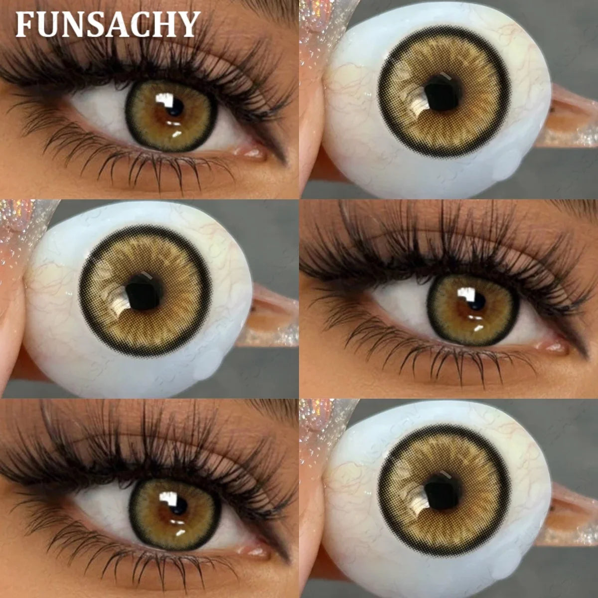 1 Pair Natural Color Contact Lenses for Eyes Brown Lenses Colorcon Korean Lens Yearly Beautiful Grey Eyes Big Black Len