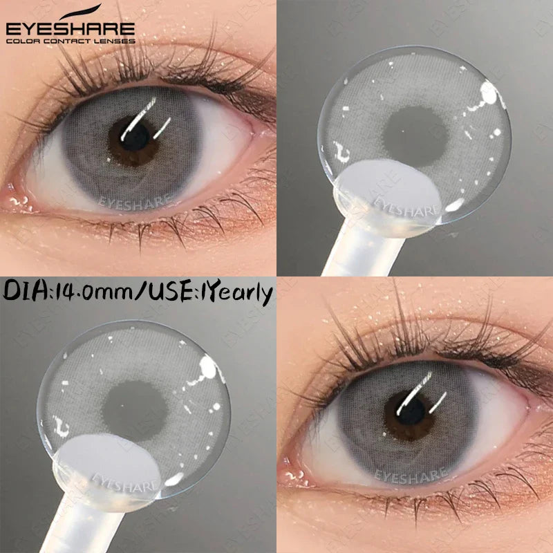 Light Colored Contact Lenses Natural Brown/Gray Lense High Quality Blue Lenses Yearly Beauty Makeup Green Eye Lenses