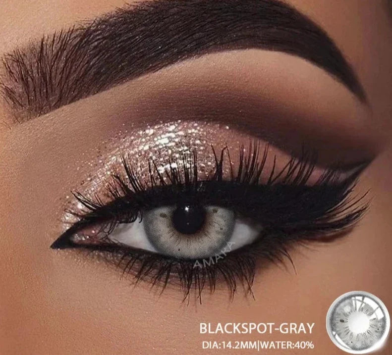 1 Pair Colored Contact Lenses Natural Look Brown Eye Lenses Gray Contact Eye Lenses Blue Lenses Contacts for Dark Eyes