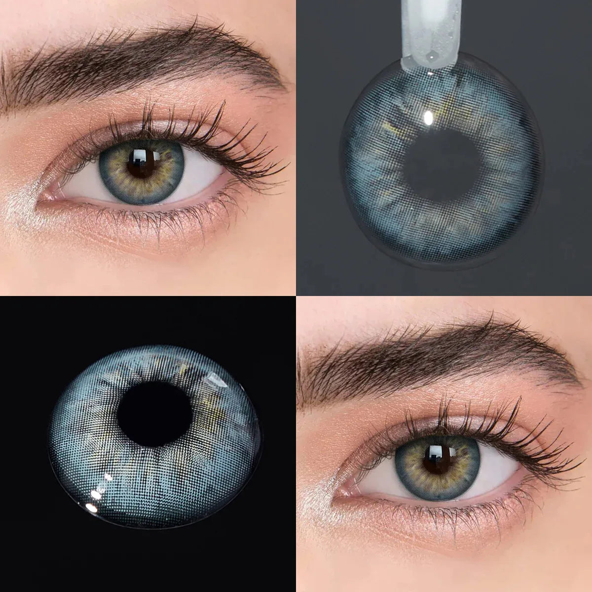 Eyes Color Contacts Colored Contact Lenses Lens Small Pupil Cosmetics Beauty Brown 14.2mm 2Pcs 6 Months Half Year