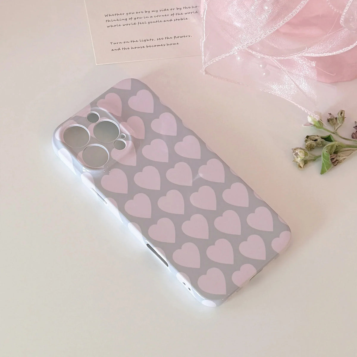 Fashion Love Heart Pattern Phone Case For iPhone 11 12 13 14 15 16 Pro Max X XR XS Max 7 8 Plus Shockproof Soft Back Cover Coque