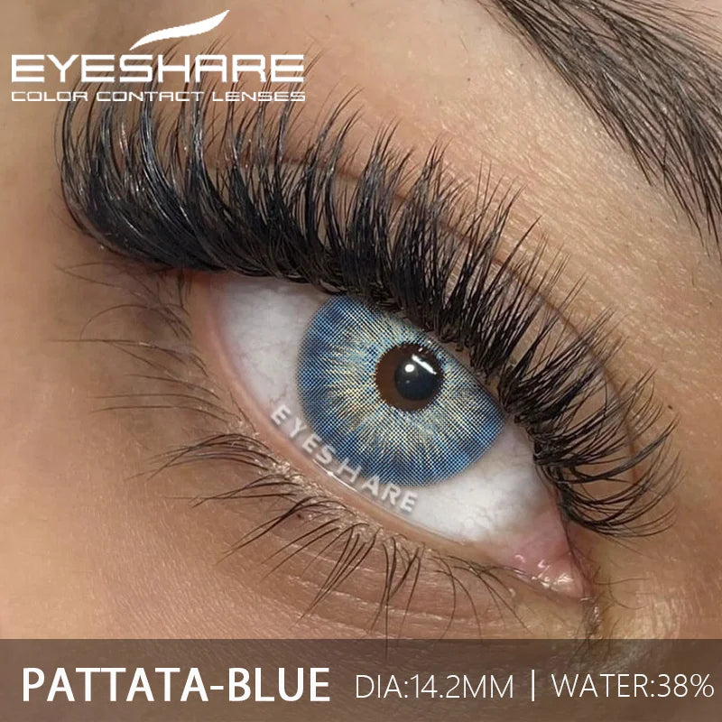 1Pair Fashion Color Contact Lenses for Eyes Blue Eye Contacts Cosmetic Green Contacts Yearly Brown Eye Lens Gray Lenses