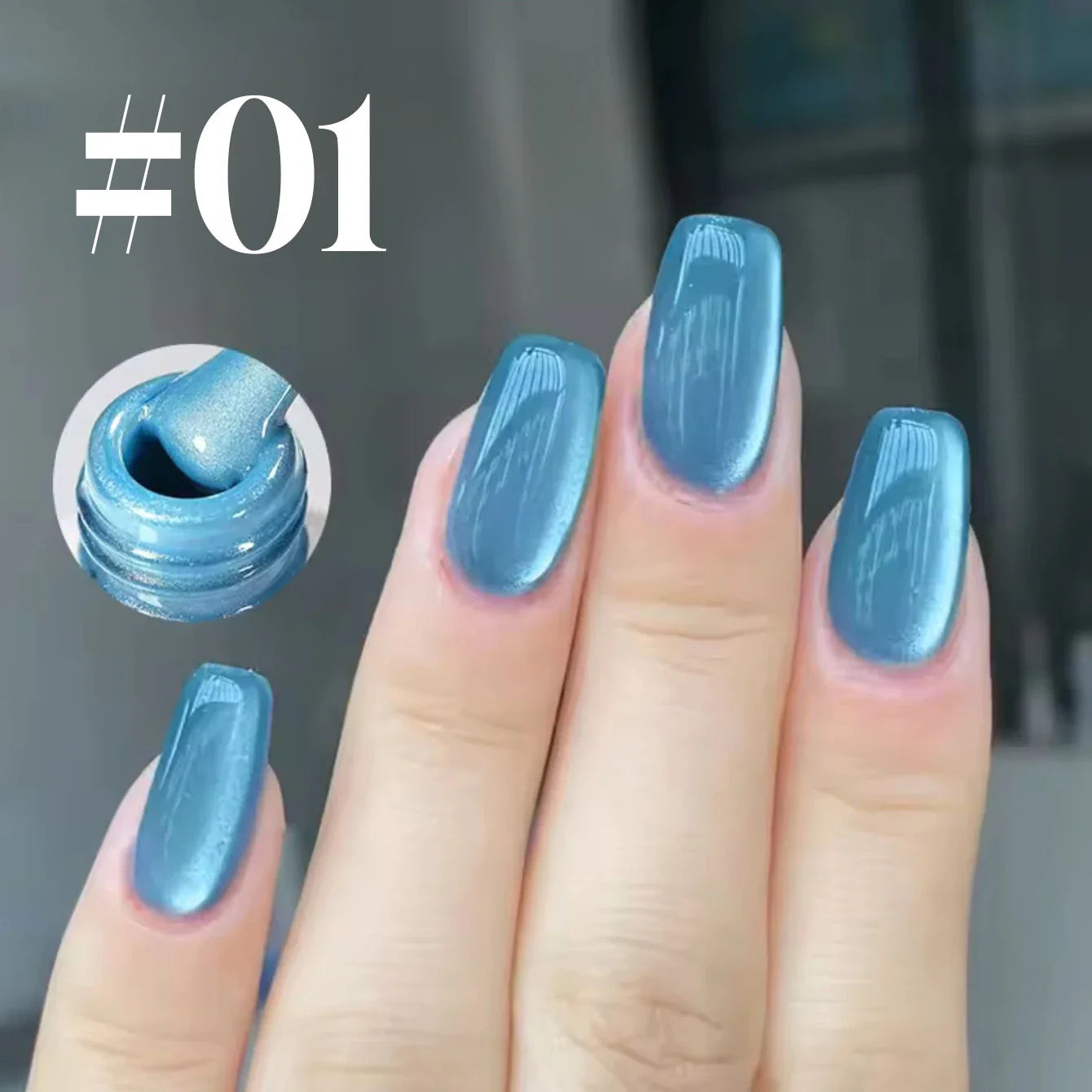 12ml 1-16pcs Autumn Nails New Clear Pink Glass Bead Moonlight Magnet Cat Eye Gel Nail Polish Whitening Nail Supplies