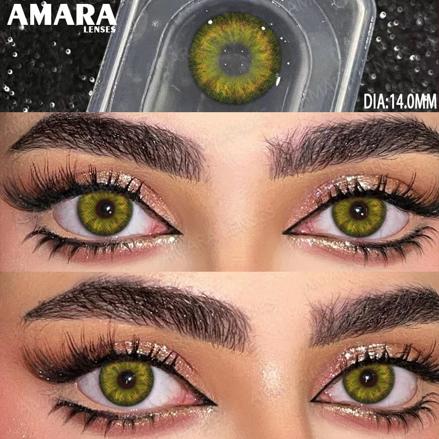 Norway Blue Contact Lenses Color Contacts for Eyes Brown Eye Lenses Gray Lenses Yearly Cosmetic Makeup Eye Contacts Yearly