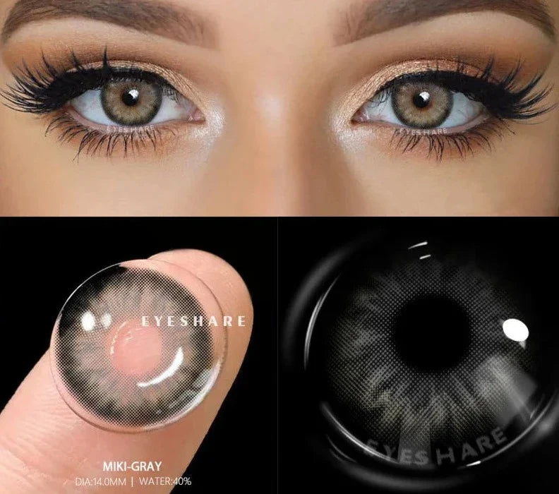 Natural Color Contact Lenses For Eyes 1Pair Multicolor Lens Soft Yearly Blue Eye Contact Beautiful Pupils Beauty Makeup