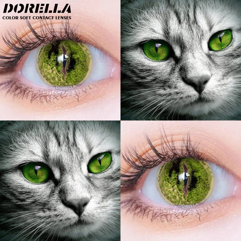 1pair Color Contact Lenses for Eyes Cosmetic Contacts Cosplay Contact Lens Colored Pupils for Eyes Anime Lenses Yearly