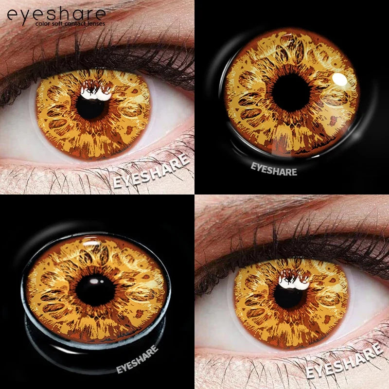 1pair Halloween Colored Contact Lenses Cosplay White Crazy Contact Lenses Anime Red Eye Lenses Blue Makeup Contact Lens