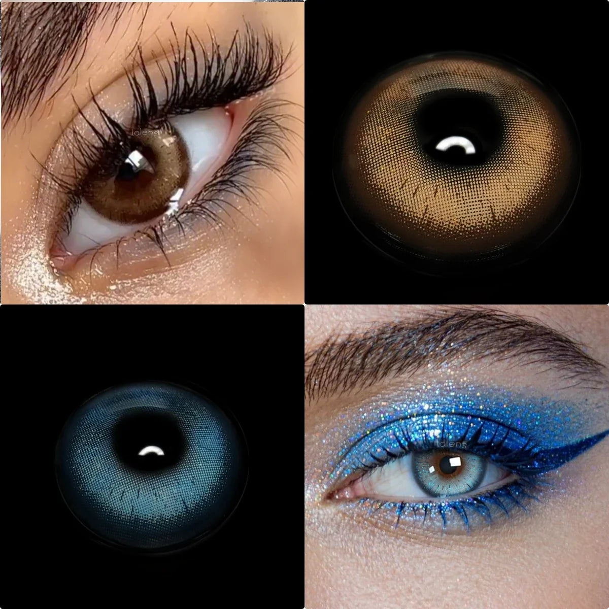 Yearly Plano & Colored Contact Lenses Firefly Brown Natural Prescription Soft Lens Daily Eye Beauty Eyewear