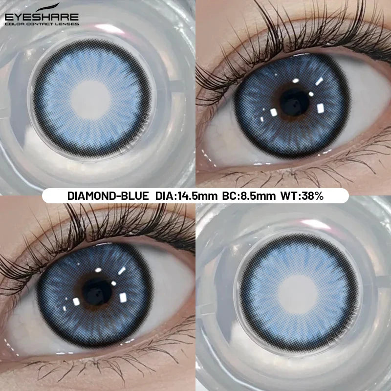 Big Eyes Color Contact Lenses Fashion Blue Colored Contact Lense Brown Softlenses Green Beauty Pupils Yearly Use