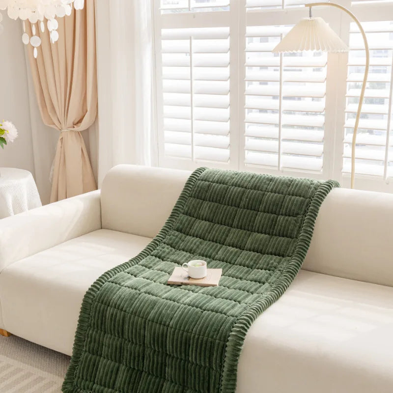 Soft Solid Color Sofa Cushion, Durable Non-Slip Universal Car Seat Pad, Slip-Resistant Multi-Use Furniture Protector for Home