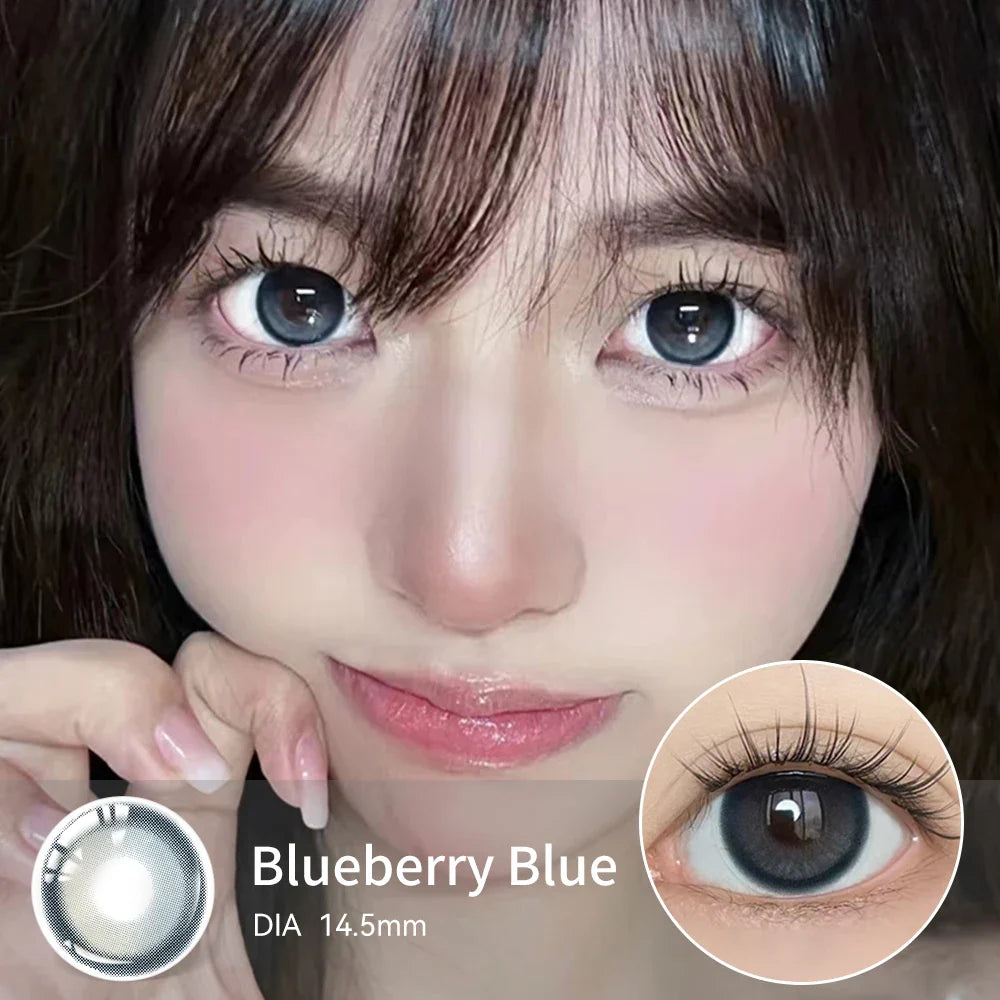 1 Pair Beauty 10 Colors Contact Lenses for Eyes Natural Pupil Color Lens Eyes for Myopia Free Shipping Half A Year Use