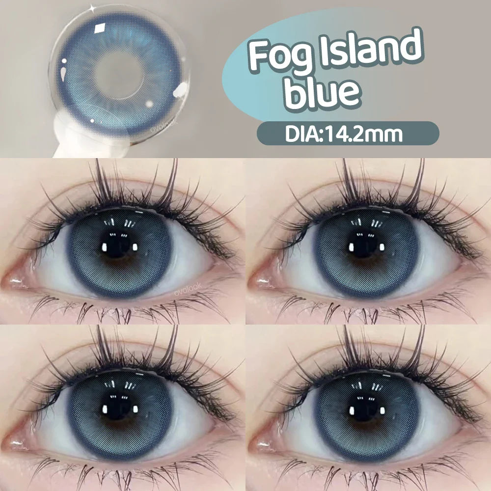 1 Pair Purple Beauty Colored contact lenses For Eyes Halloween Makeup Lens Pupils Fashion Big Eye Lenses Myopia Lenses