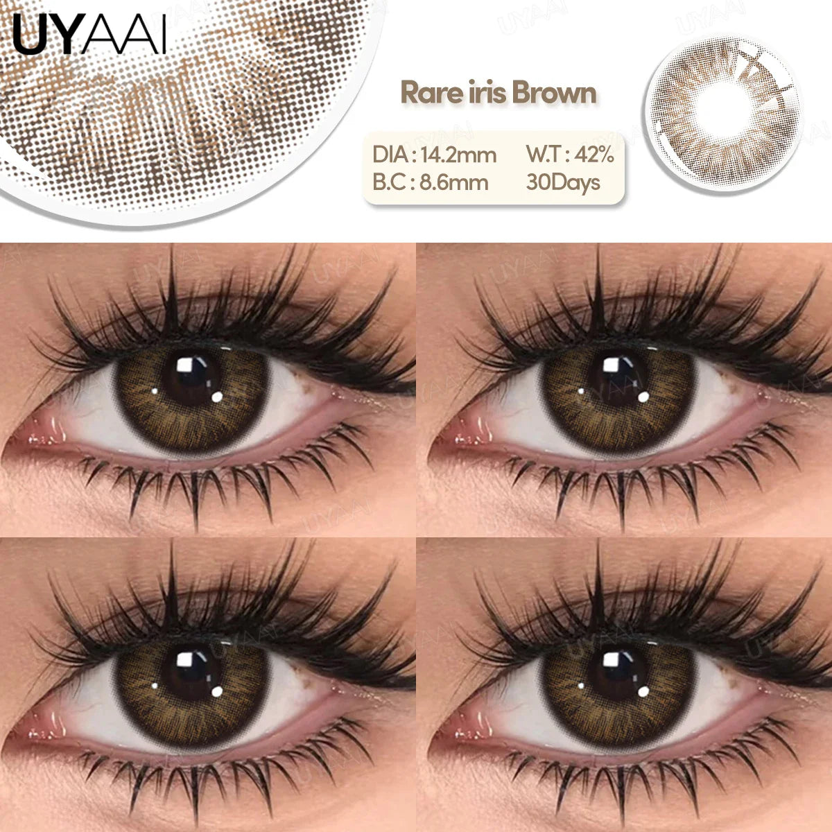 1 Pair Color Contact Lenses for Eyes Korean Brown Natural Big Eye Lenses Gray Eye Contact Green Color Lens