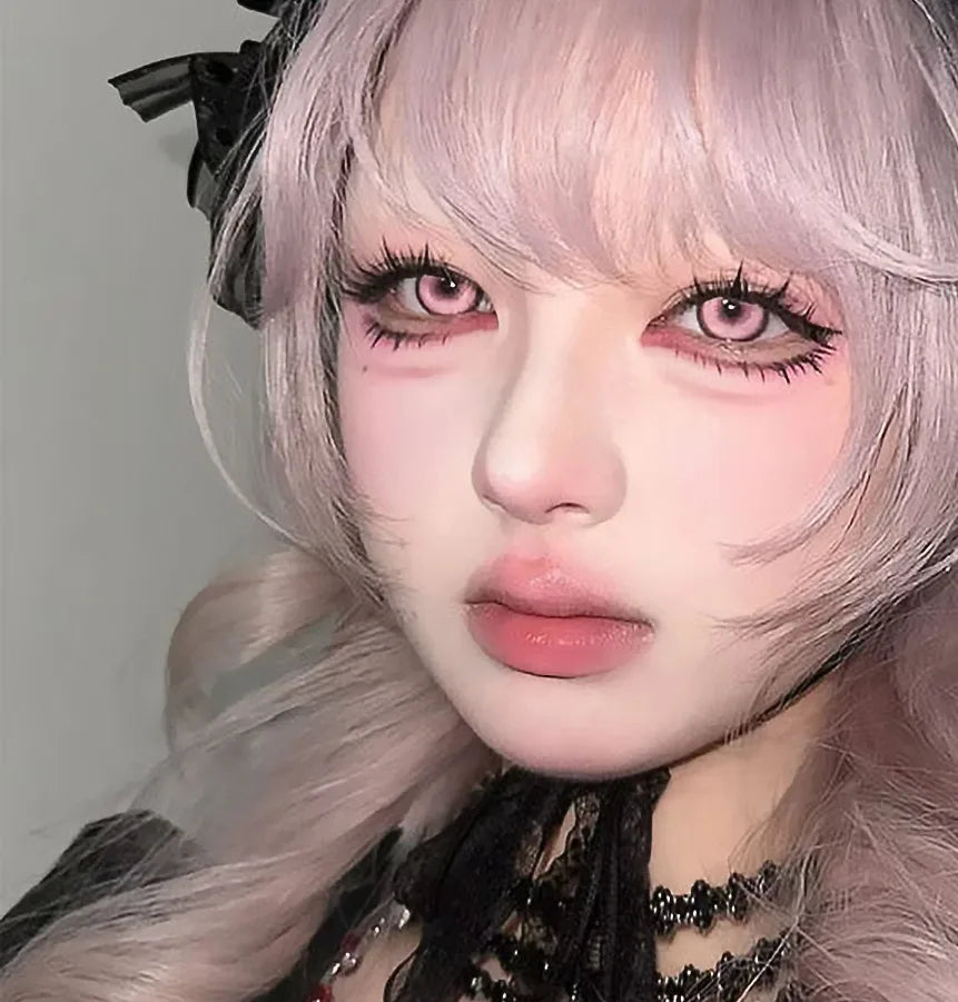 Eyes Color Contacts Colored Contact Lenses Lens Cos Prescription Myopia Cosplay Anime Party 2Pcs Daily