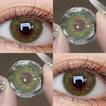1pair Blue Green Gray Brown Color Contact Lenses Iris Circle Lens 14mm