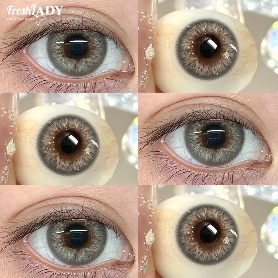 1 Pair Twilight Forest Series Colored Contact Lenses Natural Green Pupils Eyes Contact lenses Soft Contacts 14.50mm