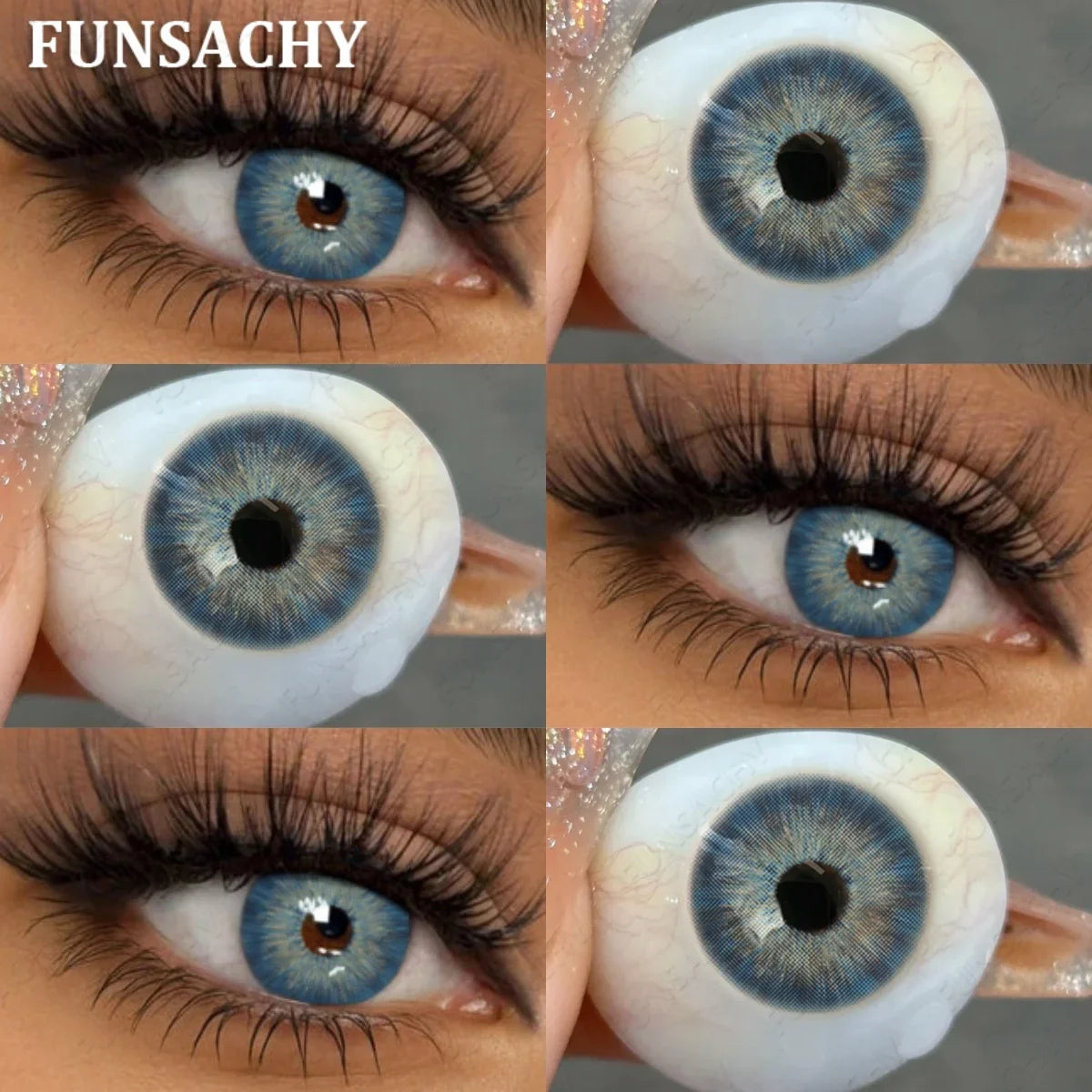 1 Pair Natural Color Contact Lenses for Eyes Brown Lenses Colorcon Korean Lens Yearly Beautiful Grey Eyes Big Black Len