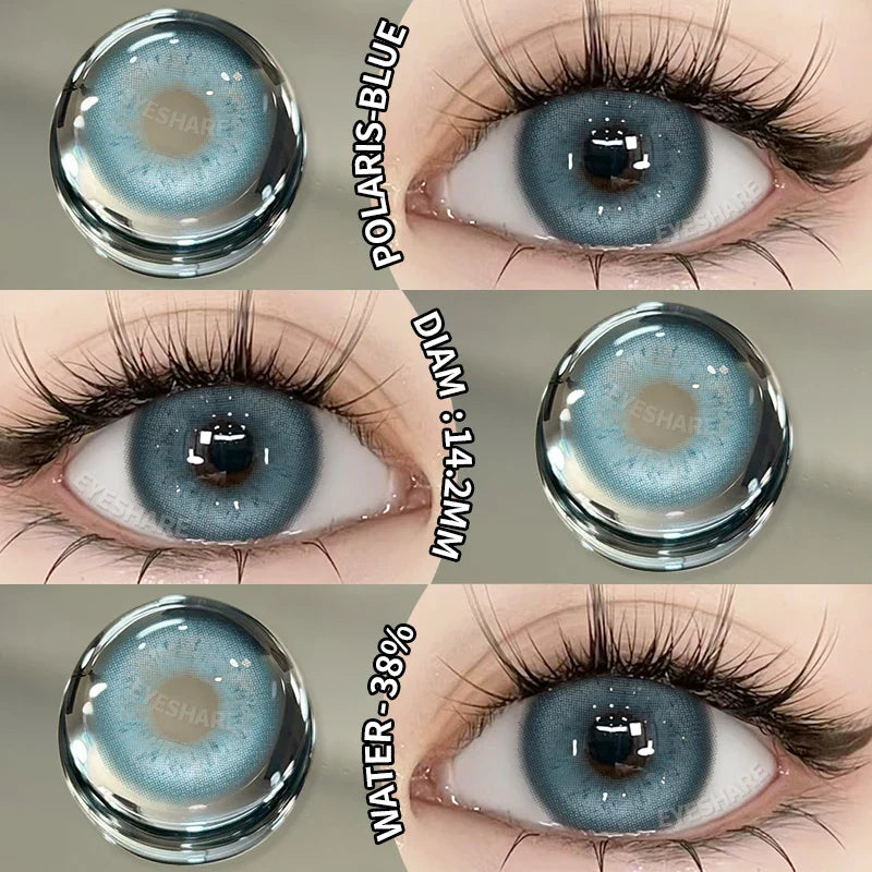 1Pair Colored Contact Lenses for Eyes Natural Contact Lenses Fashion Lense Blue Eye Lenses Green Eye Contacts Yearly