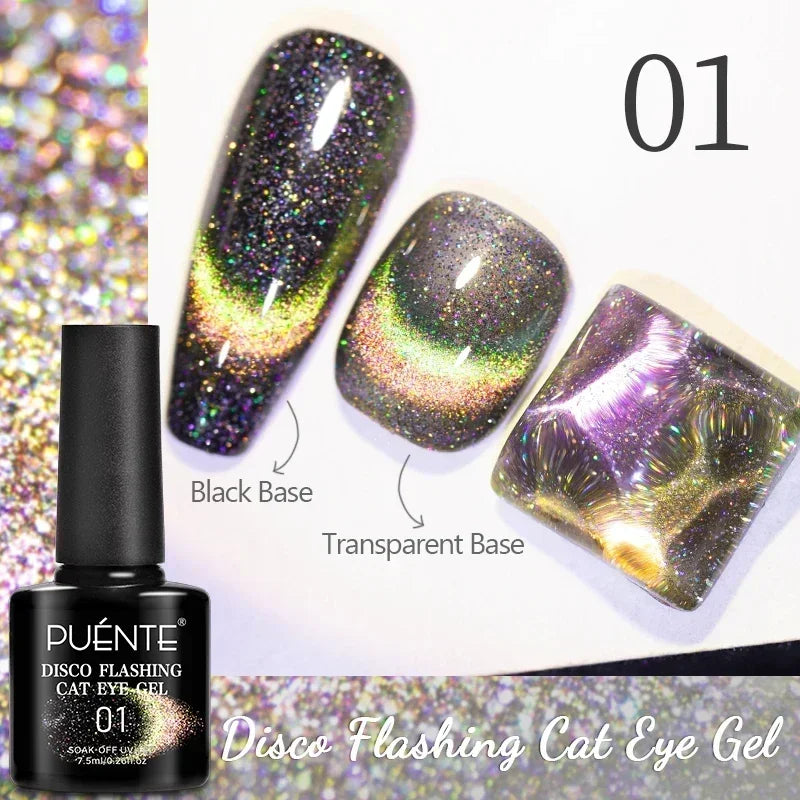 7.5ML Amber Moonlight Cat Magnetic Gel Nail Polish WaterLight Cat Eye Gel Soak Off Semi-Permanent Nail Art Varnish For Manicure
