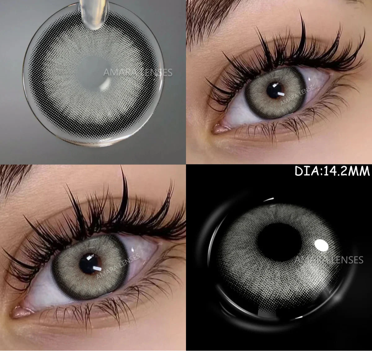 Color Contact Lenses For Eyes 1pair Yearly Natural Eye Color Lens Cosmetic Soft Eye Lenses Beauty Pupils with Lens Case