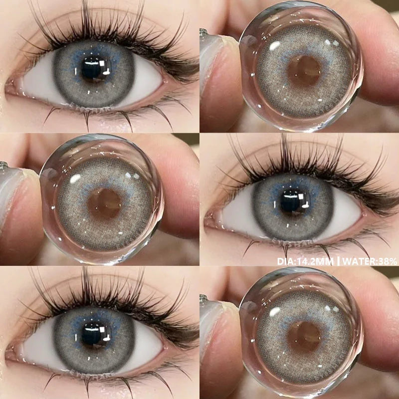 1Pair New Color Contact Lenses for Eyes Cosmetic High Quality Blue Lenses Green Contact Fashion Cosmetic Eye Contacts