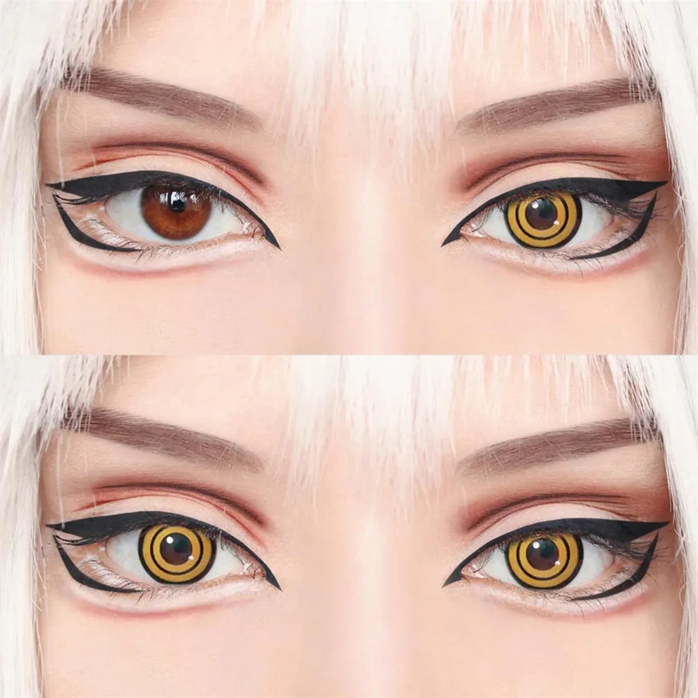 Eyes Color Contacts Colored Contact Lenses Lens Prescription Myopia Cosplay Anime 2Pcs 12 Months 1 Year Yearly Use