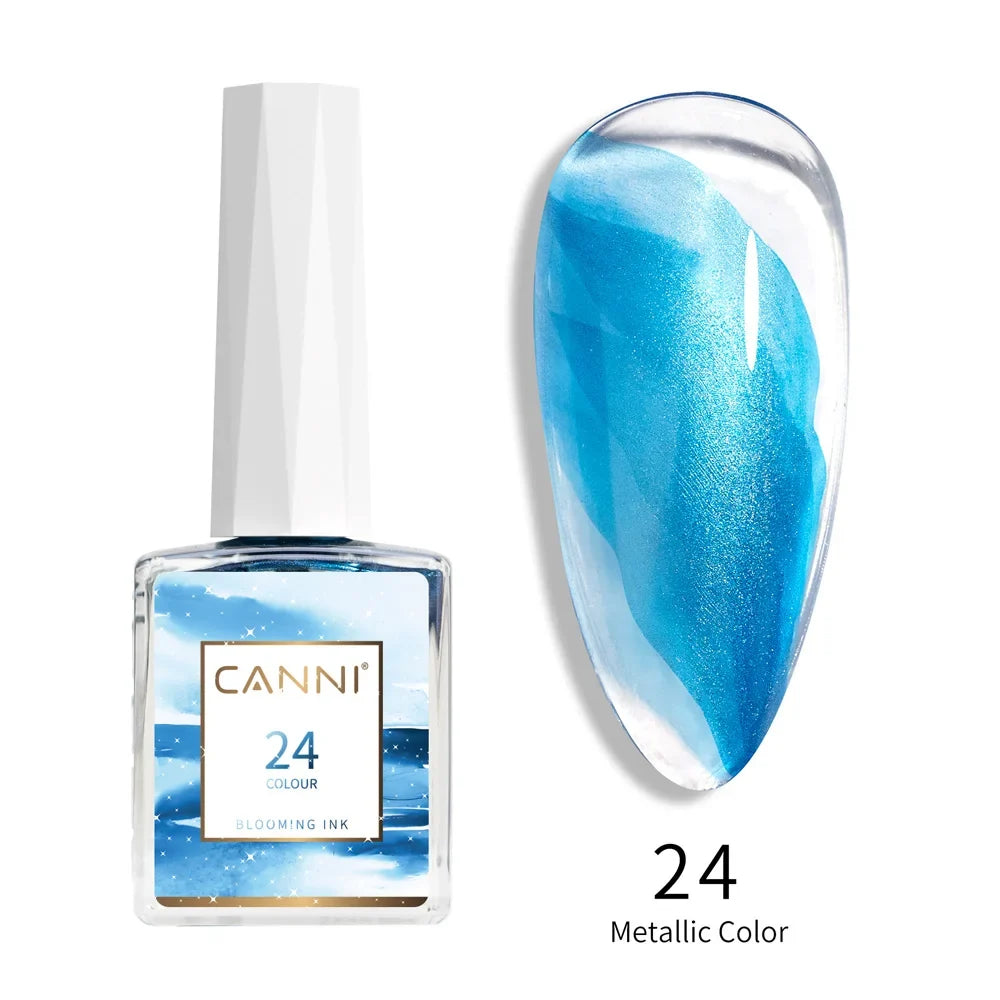 9ml Blooming Nail Polish Air Dry Watercolor Marble Gel Nail Liquid Venalisa Smoke Bubble Varnish Gradient Painting Ink