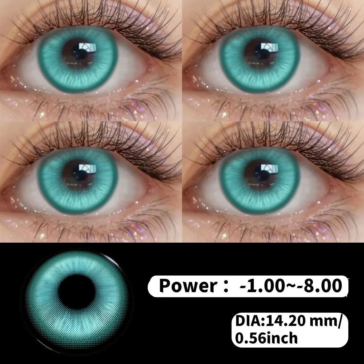 Anime Colored Contact Lenses Miku Cosplay Coloured Contact Lens Yearly Beauty Small Pupils Lens Pink Eye Lenses