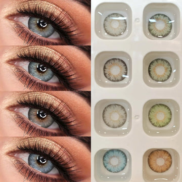 14.2mm Prescription Colored Eye Contacts 6 Months Disposable Natural Soft Lenses for Daily Wear