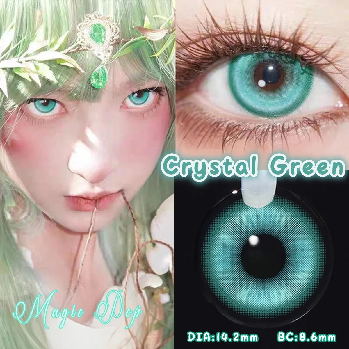 Eyes Color Contacts Contact Lenses Lens Small Pupil Prescription Cosmetics Myopia Beauty Cosplay Anime 2Pcs Half Year