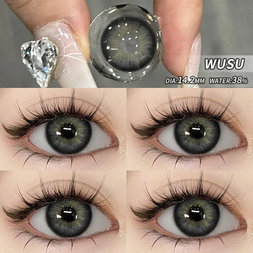 1pair Colored Contact Lenses Yearly Natural Look Brown Lenses Gray Contacts Blue Lenses Fast Delivery Green Eye Lenses