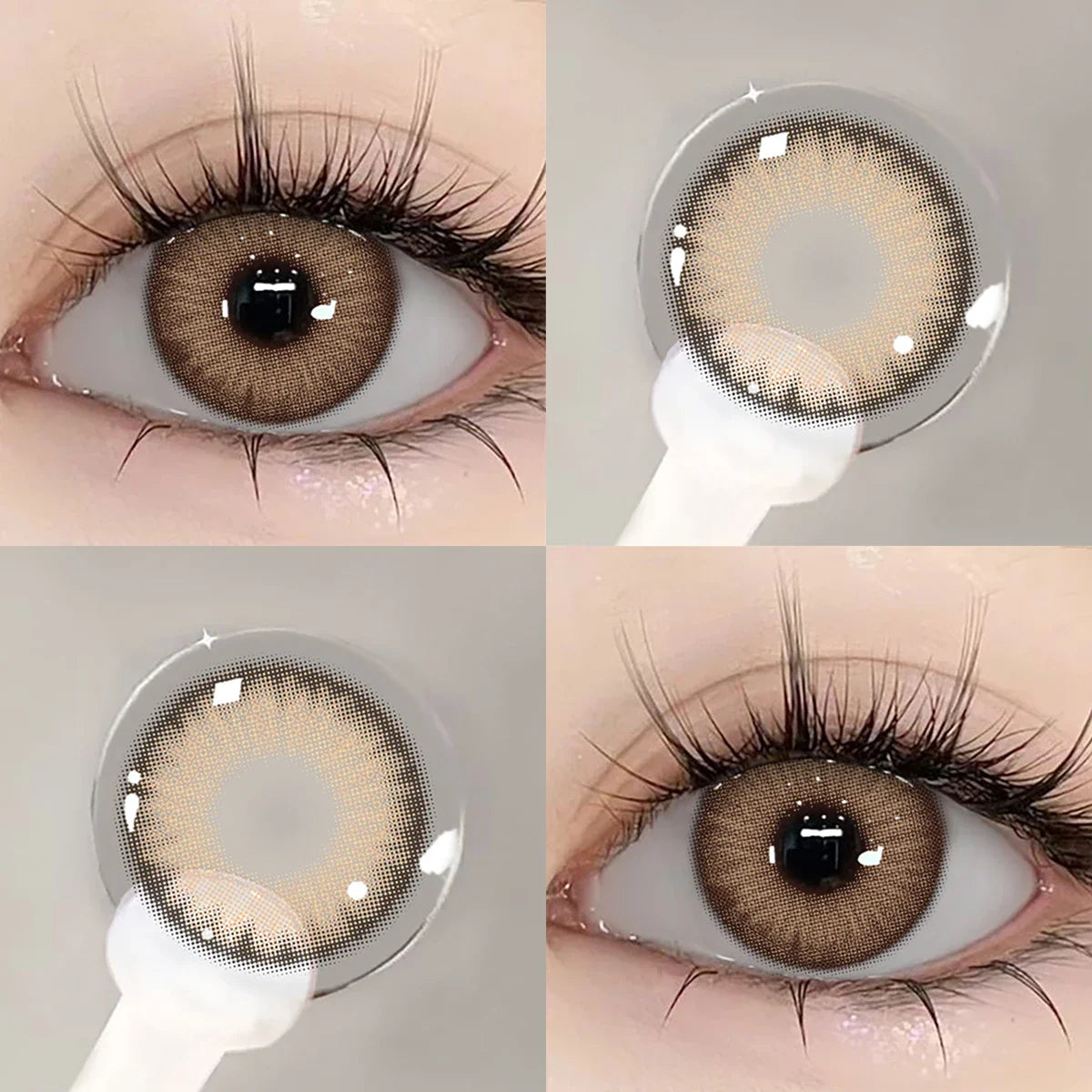 Contact Lenses Beauty Colored Pupils Green Eye Lenses Natural Look Eye Contacts Gray Fashion Soft Lenses Beauty Color Lens